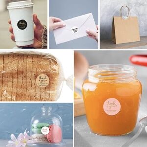 Thank You Sticker Roll Set Of 500